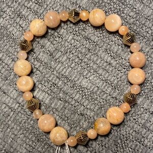 Handmade Sunstone bracelet